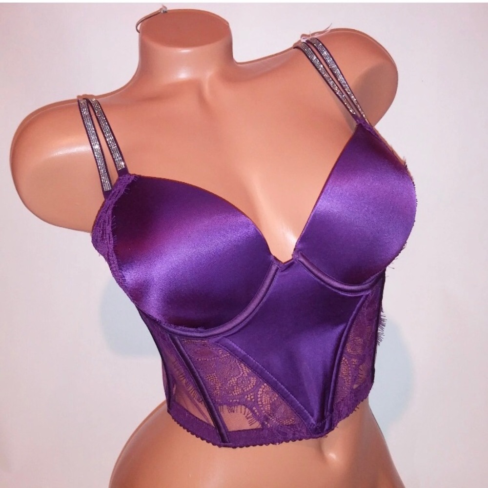 Victoria's Secret Shine Strap Bustier Corset Bra Top